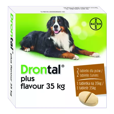 Drontal Plus flavour 35kg 2 tabletki